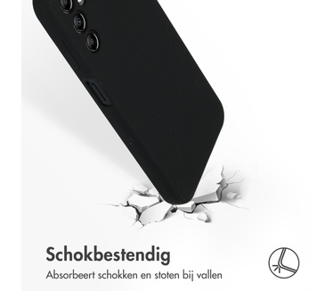 Accezz Liquid Silicone Backcover Samsung Galaxy A14 (5G) - Zwart