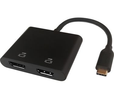Deltaco USBC-2HDMI Zwart