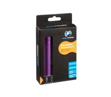 Ultron Powerbank RealPower PB2000 Alu, purple