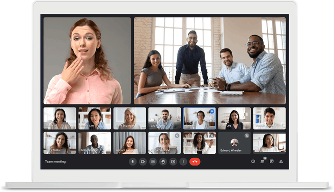 Nieuwe webinterface Google Meet