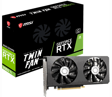 MSI GeForce RTX 3060 Ti TWIN FAN 8G LHR