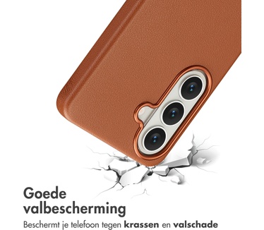 Accezz MagSafe Leather Backcover Samsung Galaxy S26 - Sienna Brown