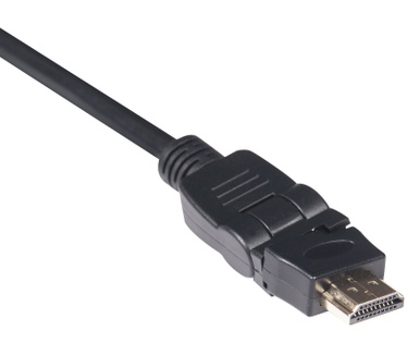 Club 3D HDMI2.0 4K60Hz 360 Graden Rotary Cable 2m 4K60Hz Zwart