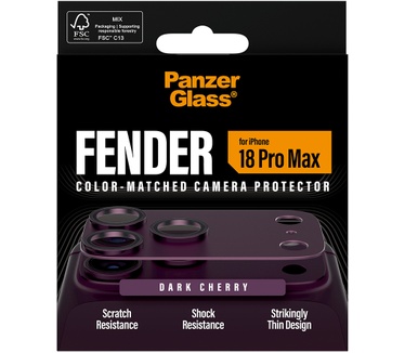 PanzerGlass PanzerGlass® Fender Camera Protector Dark Cherry iPhone 2026 Pro Max