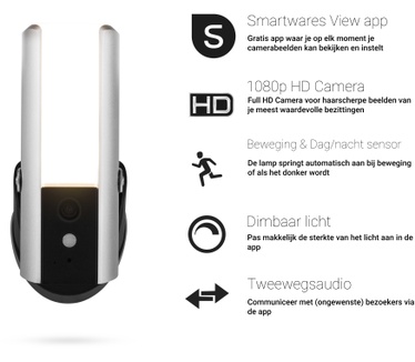 Smartwares CIP-39901 Guardian | Beveiligingscamera & licht