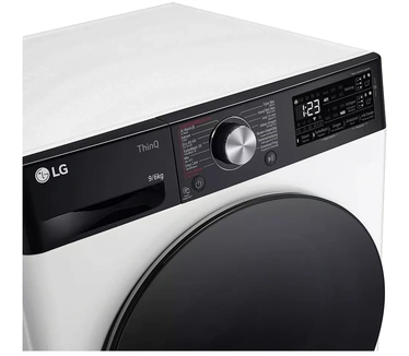 LG LG F4DR7596SYH - A-10% - 9 kg Was- droogcombinatie met TurboWash™ 39 - Slimme AI DD™ motor - EzDispense™ - Hygiënisch wassen met stoom - ThinQ™
