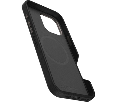 Otterbox Symmetry Series Cactus Leather voor MagSafe voor iPhone 16 Pro Max, Noir Ash