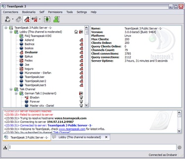TeamSpeak 3.0 bèta 5 screenshot (481 pix)