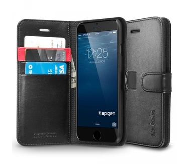 Spigen Case Wallet S Apple iPhone 6 (Black) SGP10972 voor iPhone 6