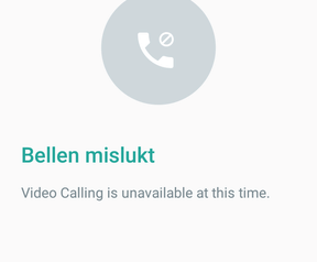 Whatsapp videobellen