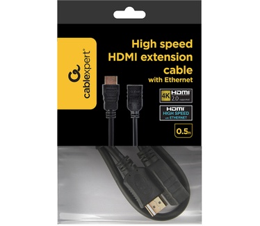 Gembird CC-HDMI4X-0.5M Zwart
