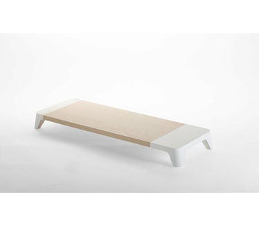 Pout Pallo Eyes 6 Laptopstandaard van hout, inductielader, bureau-accessoires, van hout, opbergdoos voor bureau, antislip, inductieoplader voor iPhone, Samsung (hout)