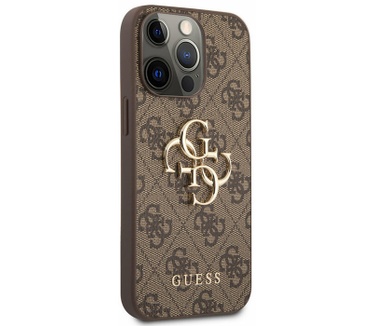 Guess 4G Metal Logo Back Case - iPhone 13 Pro Max (6.7") - Bruin Bruin