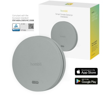 Hombli Smart Smoke Detector Ultra Slim Gray