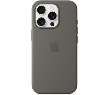 Apple Siliconen Back Cover met MagSafe - iPhone 16 Pro Grijs