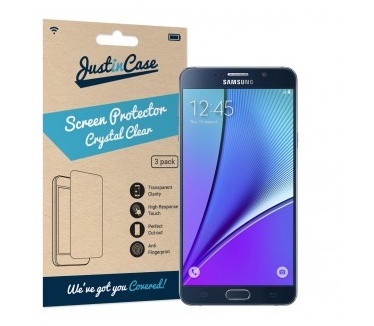 Just in Case Just in Case Screen Protector Samsung Galaxy Note 5 - 3 stuks - Crystal Clear