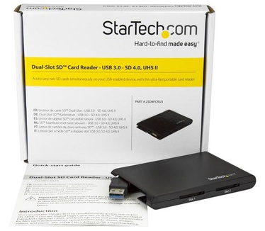 Startech.com Dubbele SD kaartlezer/schrijver USB 3.0 SD 4.0, UHS II