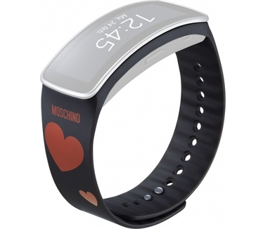 Samsung polsband Gear Fit Moschino zwart/rood