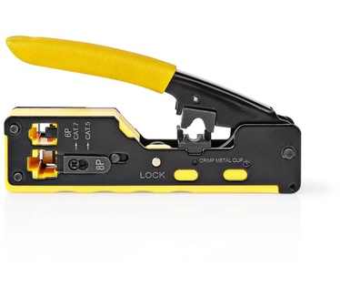 Nedis Krimptang | CAT5 / CAT5e / CAT6 / CAT6a / CAT7 / RJ12 / RJ45 | Snijden / Strippen / Tang | Soft-Touc