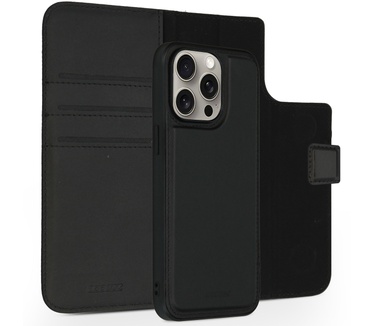 Accezz Premium Leather 2 in 1 Wallet Bookcase iPhone 15 Pro Max - Zwart