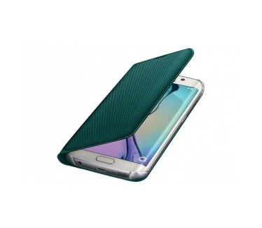 Samsung Flip Wallet Galaxy S6 edge - EF-WG925BG - Green (Fabric)