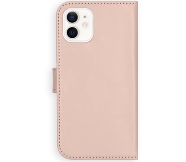 Selencia Echt Lederen Bookcase iPhone 12 Mini - Roze