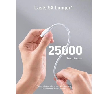 Anker Series 5 | 543 USB-C > USB-C 100W 1,8m (2 pack) Wit