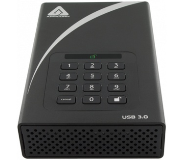 Apricorn Aegis Padlock DT FIPS USB3.0 8TB Zwart