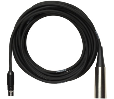 Shure cable; 12 foot long; TA3F to m ale XLR for MX393