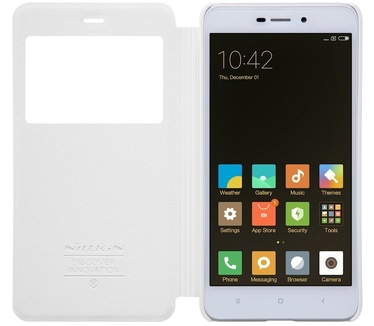 Nillkin Sparkle S-View Book Case voor Xiaomi Redmi 4A - Wit Wit