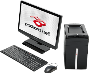 Packard Bell Imedia D5146 desktop + Viseo 230ws 23" TFT-scherm