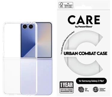 PanzerGlass CARE by PanzerGlass® Flagship Case Transparent Urban Combat w. Clear Frame Samsung Galaxy Z Flip7