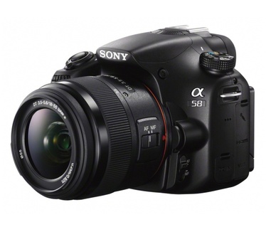 Sony Alpha A58K + 18-55 mm F3.5-5.6 SAM II Zwart