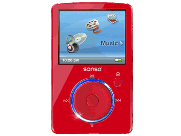 Sandisk Sansa Fuze + FM Radio 4GB Rood