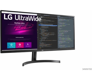 LG 34WN700 Wit, Zilver
