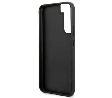 BMW Signature Leather Back Case Samsung Galaxy S22+ (S906) Zwart Zwart