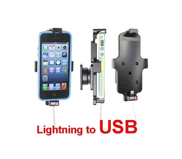Brodit Houder Apple iPhone 5/5C/5S (fits skin voor Lightning kabel)