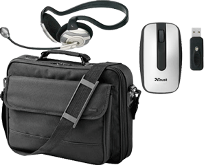 Trust  17 inch laptoptas bundel