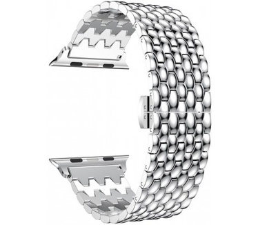 Just in Case Premium Hyve armband voor Apple Watch (42mm) Zilver