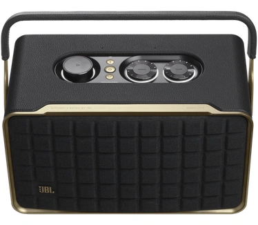 JBL Authentics 300 draagbare slimme luidspreker met wifi, bluetooth en spraakassistenten, retro design, zwart