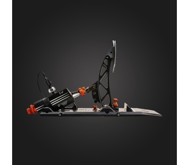 Asetek SimSports Invicta Sim Racing Pedals, Brake/Throttle Aluminium, Antraciet, RGB, Zwart