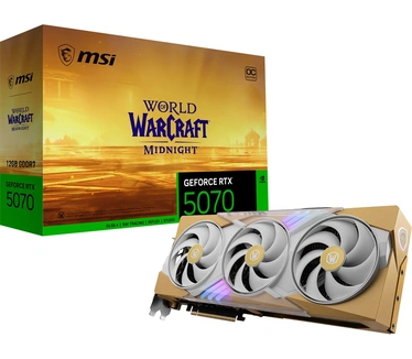 MSI GeForce RTX 5070 12G World of Warcraft MIDNIGHT LIGHT EDITION OC grafische kaart