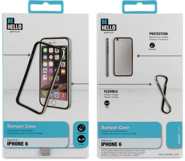 BeHello iPhone 6 / 6S Bumper Case Gun Metal Grey
