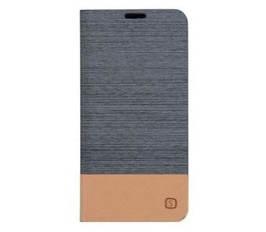 qMust Samsung Galaxy A5 (2016) Wallet Case - TPU frame - Dark Grey