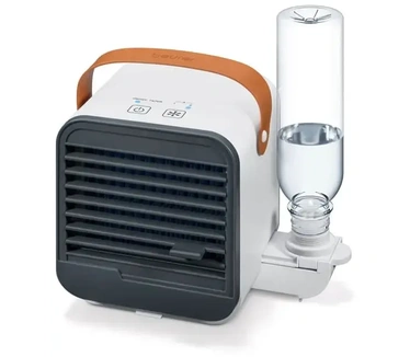 Beurer LV 50 Fresh Breeze Tafelventilator/koeler, handig, draagbaar en modern, 2-in-1 ventilator en luchtbevochtiger, ideaal voor op kantoor, zonder chemische toevoegingen