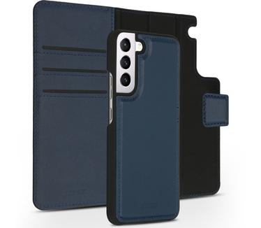 Accezz Premium Leather 2 in 1 Wallet Bookcase Samsung Galaxy S22 - Donkerblauw