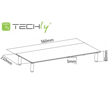 Techly Universal Tabletop Monitor Riser