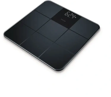 Beurer GS 235 Personenweegschaal - Digitaal - Tot 180 kg - Magic LED display - 30 x 30 cm - Quick start - Automatische uitschakeling - Veiligheidsglas/antislip weegplateau - Incl. batterijen - 5 Jaar garantie