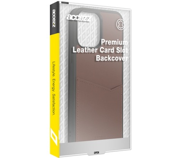 Accezz Premium Leather Card Slot Backcover Samsung Galaxy S21 - Bruin