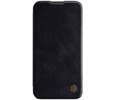 Nillkin Qin Pro PU Book Case - Apple iPhone 13 (6.1") - Zwart Zwart